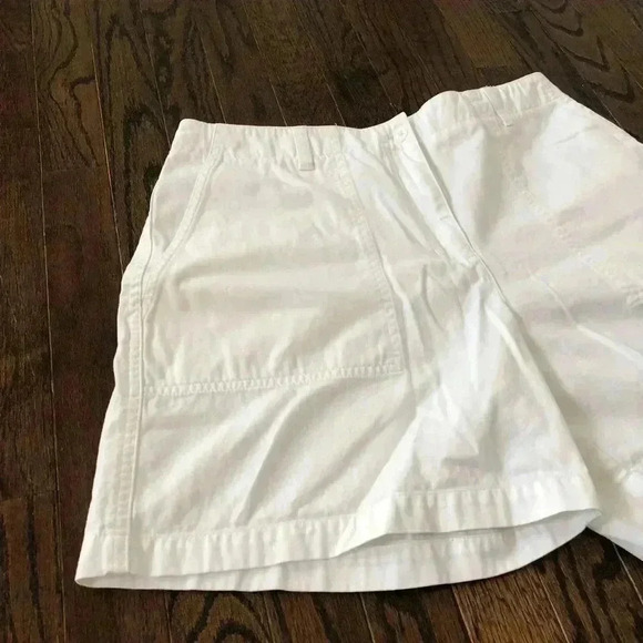 Jones New York Signature Women’s 12 White 100% Cotton Deep Pocket Shorts - Picture 2 of 11